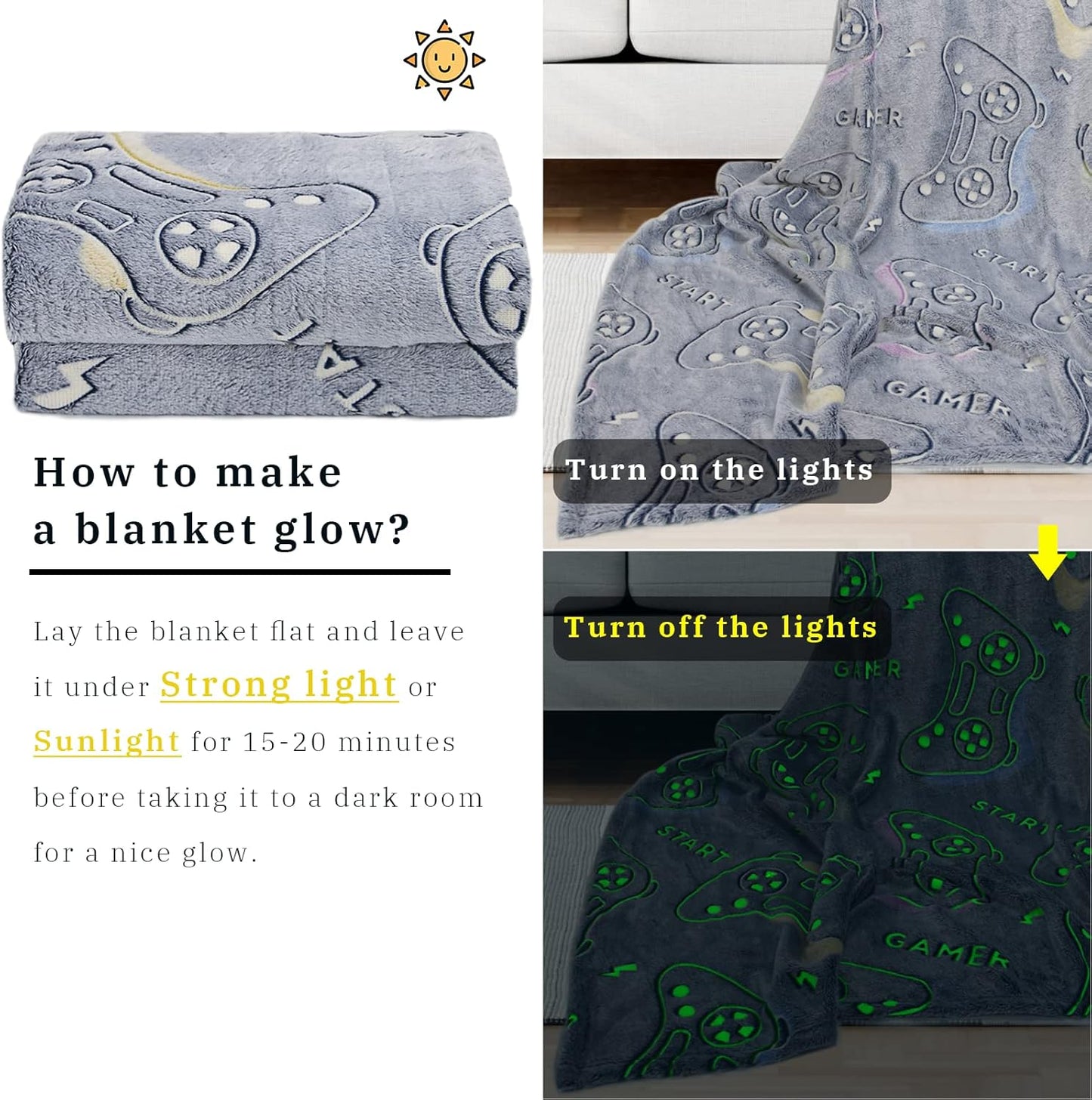 Moroa - Glow in The Dark Blanket Game